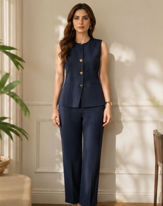 Waistcoat Linen Co-ord Set