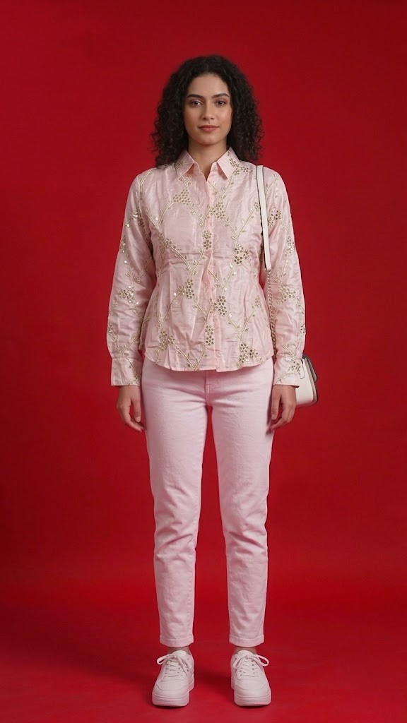 Collared Handwork Shirt